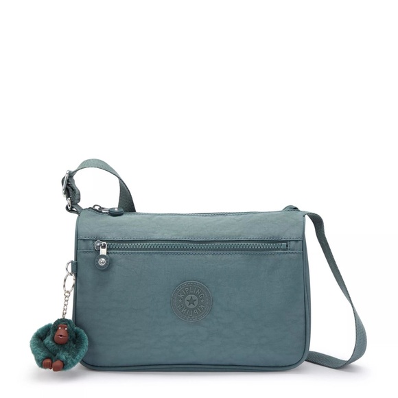 Kipling CALLIE CROSSBODY BAG Light Aloe Tonal Messenger Bag EUC - Picture 1 of 10